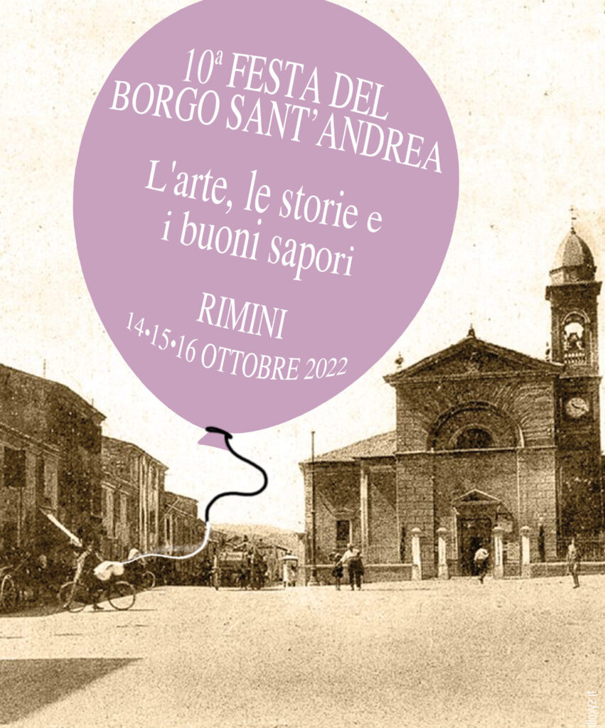 manifesto della festa del borgo sant'andrea 2022